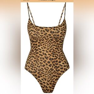 Leopard Print -  One Piece Swimsuit